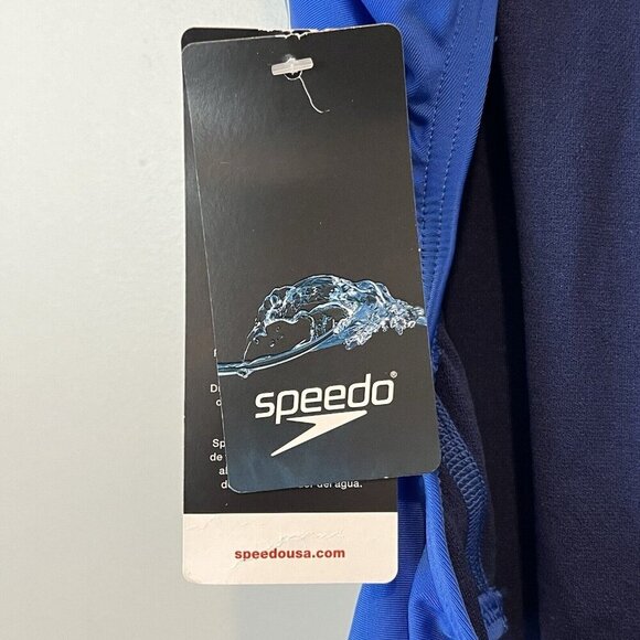 Speedo Pro LT Super Back Swimsuit One Piece Team Blue Speedo Size 10 / 36 NWT - Picture 10 of 15